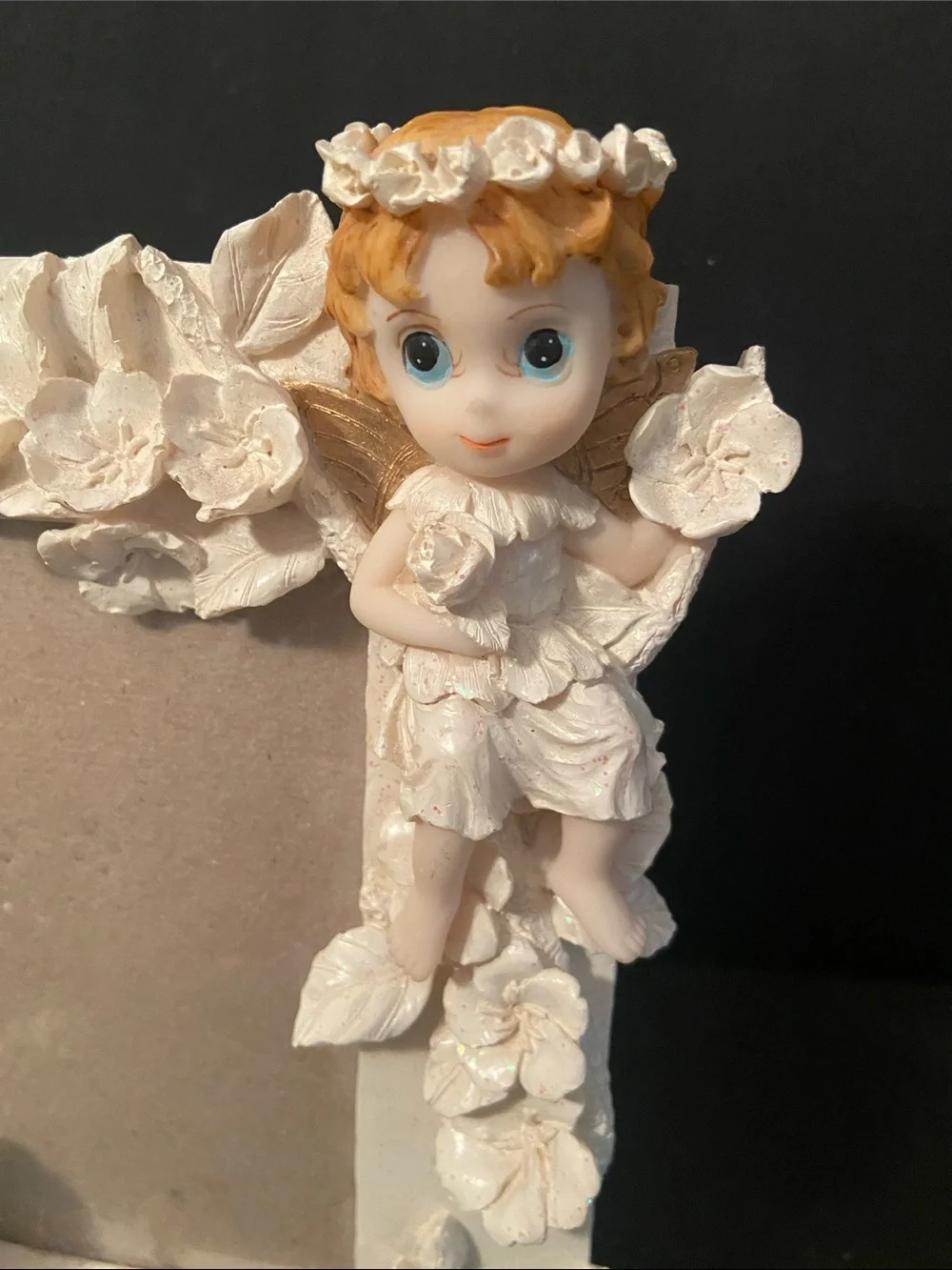 Posh Italy Design Cream Fairy & Floral Picture Frame Insert 6 x 4”